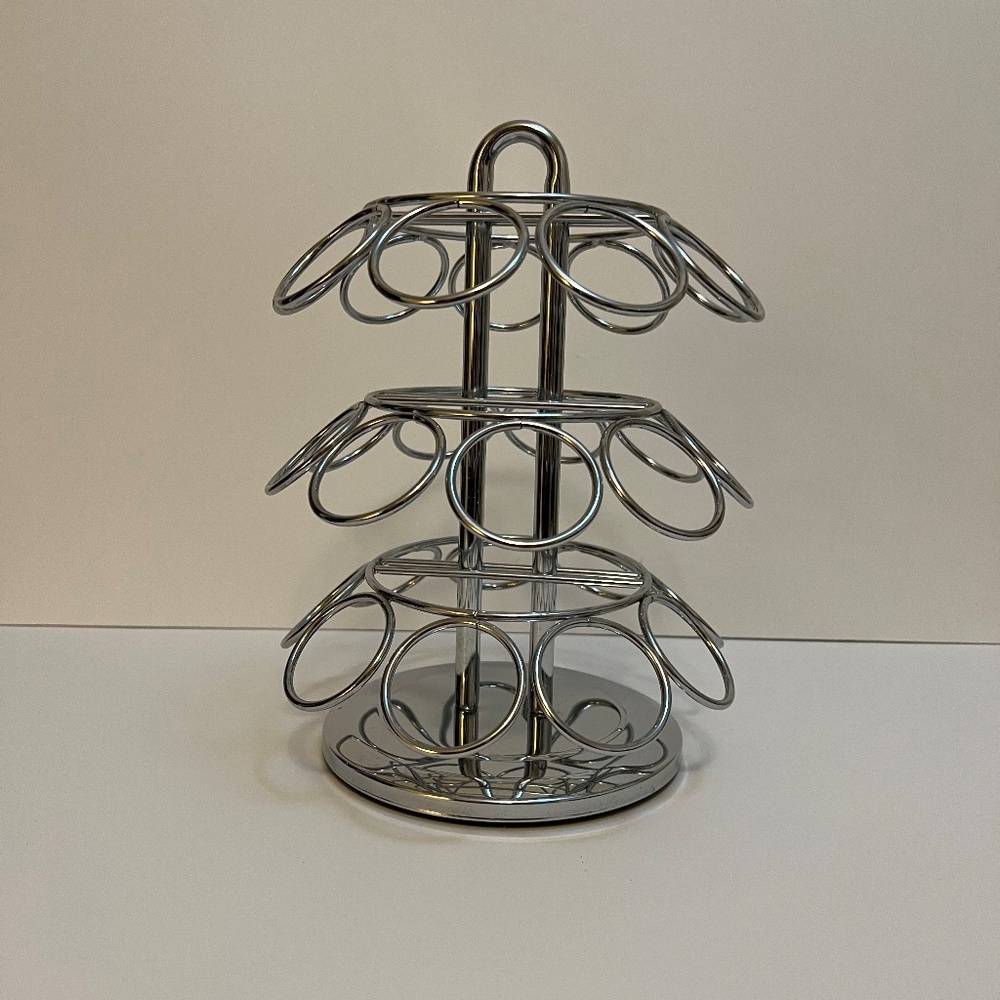 K-Cup holder silver-tone holds 27 K-cups